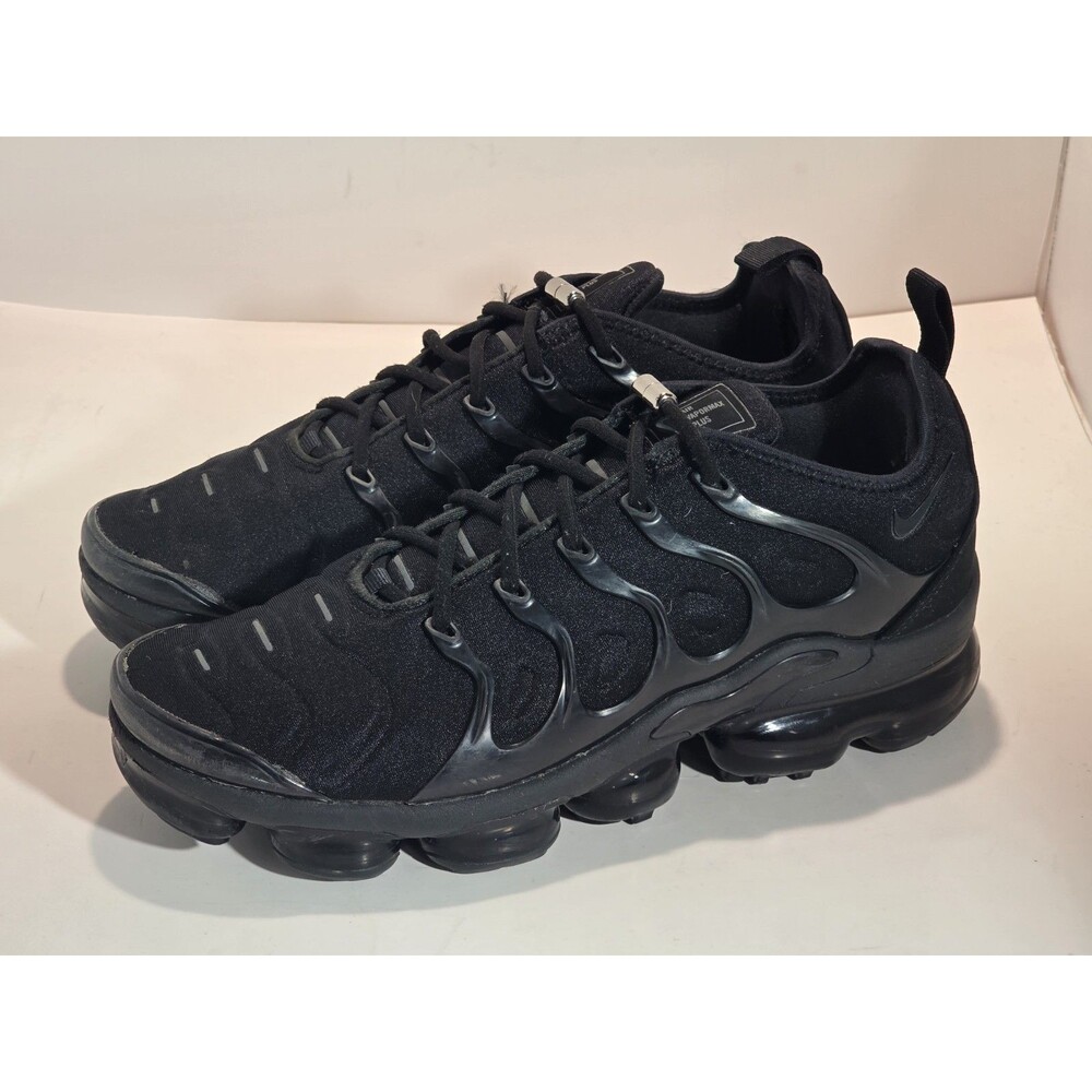 MEN Vapormax Plus Triple Black Mens Size 8